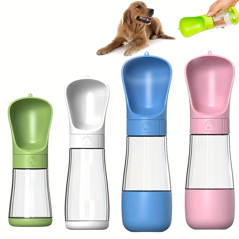 Portable pet water bottle, outdoor water fountain, dog water and food cup, water bottle, dog bowl for outings